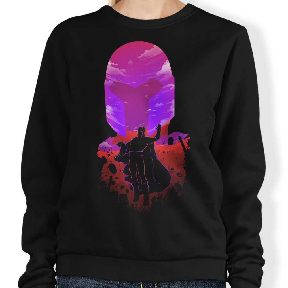 Stylish Magnetic Landscape Design Crewneck Sweatshirt for All Sizes