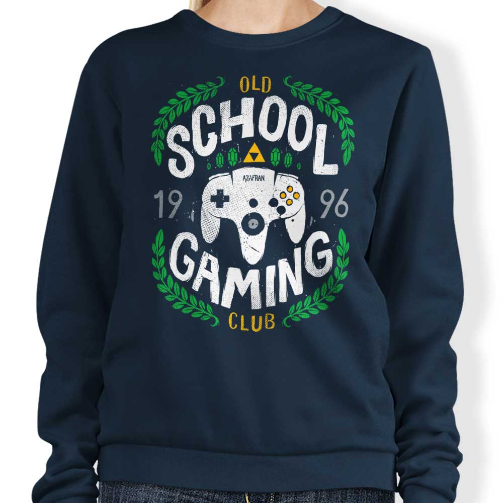 Azafran's 64 Gaming Club Crewneck Sweatshirt in S - 4XL Sizes