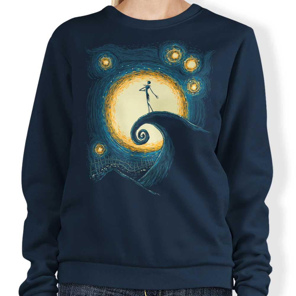Starry Nightmare Crewneck Sweatshirt - A Fashionable and Comfortable Apparel