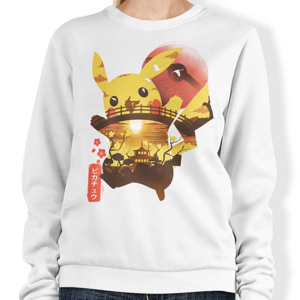 Dandingeroz Ukiyo Electric Comfortable Crewneck Sweatshirt in S - 4XL