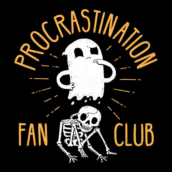 Procrastination Enthusiasts' Fan Club Crewneck Sweatshirt