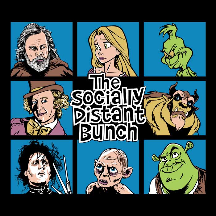 Comfortable Social Distance Bunch Crewneck Sweatshirt in S - 4XL Sizes