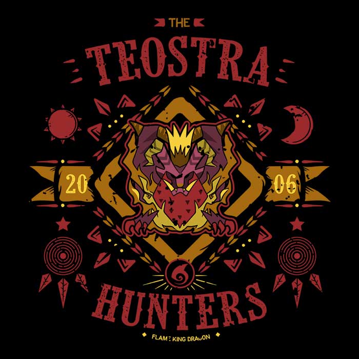 Soulkr's Teostra Hunters Crewneck Sweatshirt - A Must - Have for Hunters' Fans