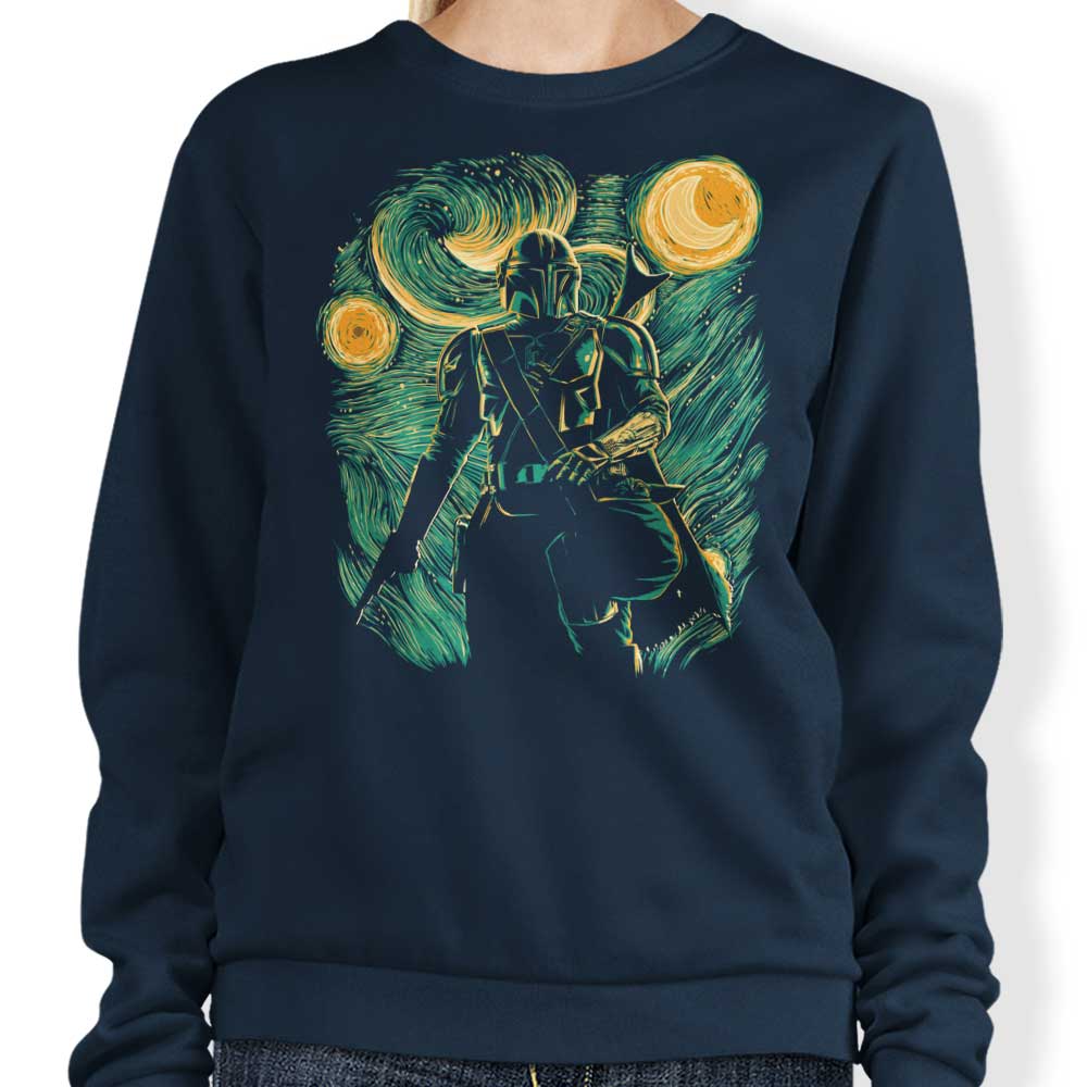 Ddjvigo's Comfortable Starry Creed Crewneck Sweatshirt in S - 4XL