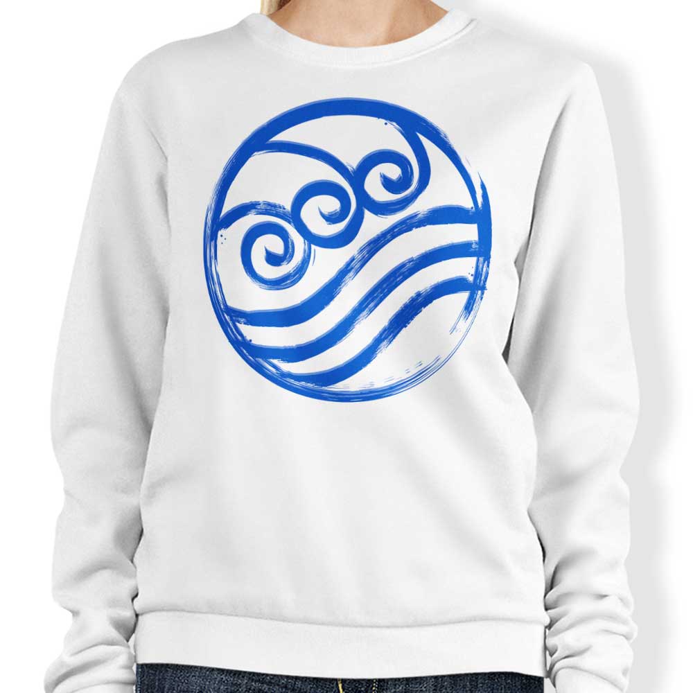 Comfortable 8.5-ounce Water-themed Crewneck Sweatshirt by Dr. Monekers