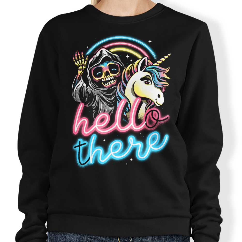 Hello There Glitchygorilla Crewneck Sweatshirt for Men and Women