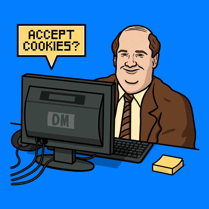 Raffiti's Comfortable 'Accept Cookies' Crewneck Sweatshirt in S - 4XL