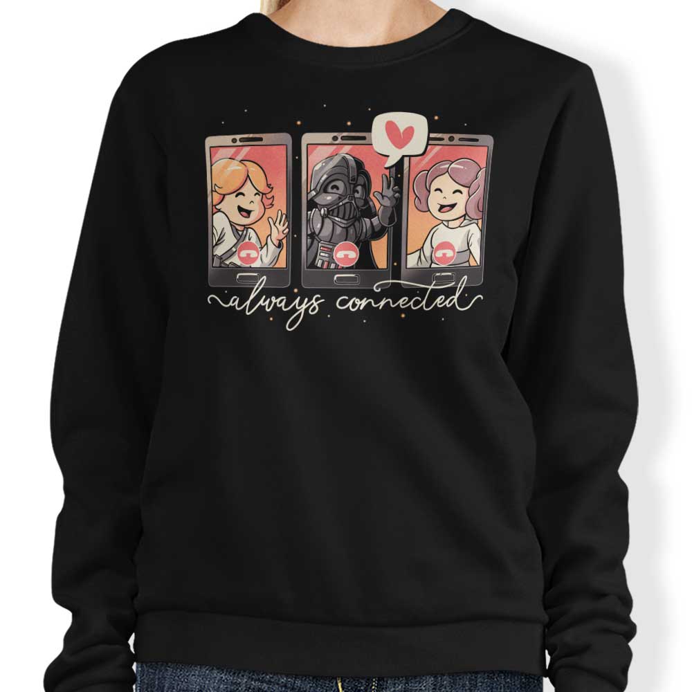 Galaxy Connected Crewneck Sweatshirt for Comfortable Wear