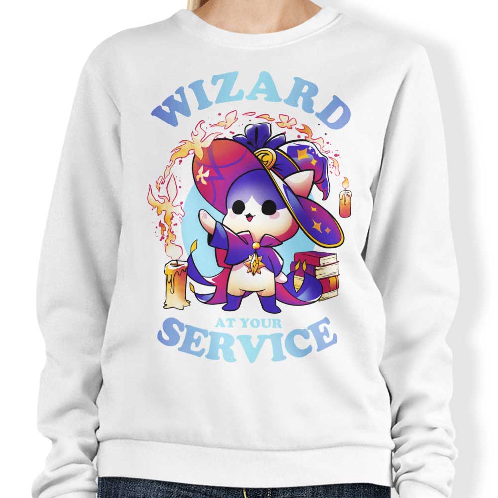 Magical Wizard Service Crewneck Sweatshirt - Ideal for Magic Lovers