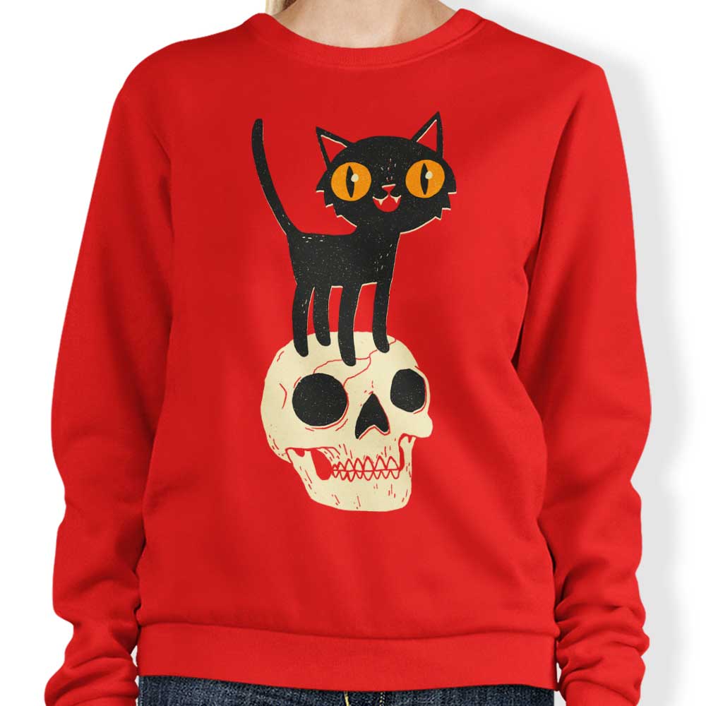 DinoMike's 'What the Cat Dragged In' Crewneck Sweatshirt for Casual Wear