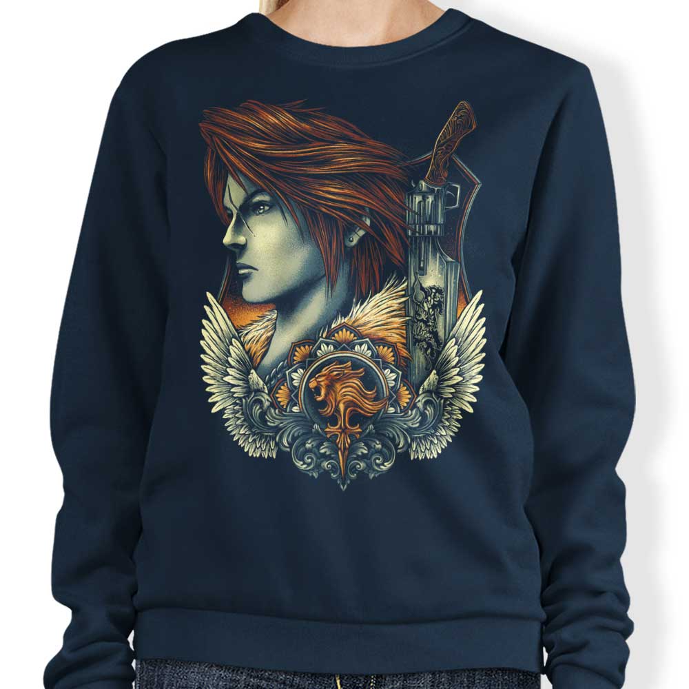 Glitchygorilla Lion Heart Emblem Crewneck Sweatshirt for Men and Women in Various Sizes