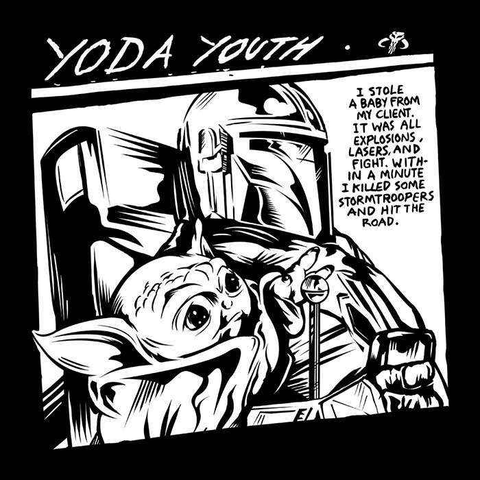 CappO Yoda Youth Crewneck Sweatshirt for Youngsters