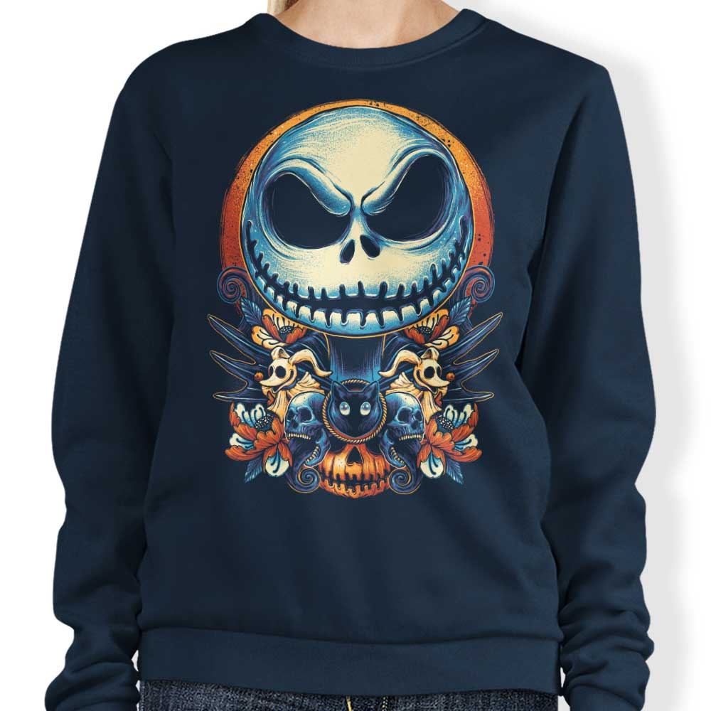 Glitchygorilla's 'Master of Fright' Comfortable Crewneck Sweatshirt