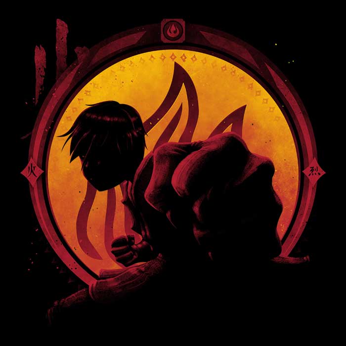 Teesgeex's Comfortable 'Into the Fire' Crewneck Sweatshirt in S - 4XL