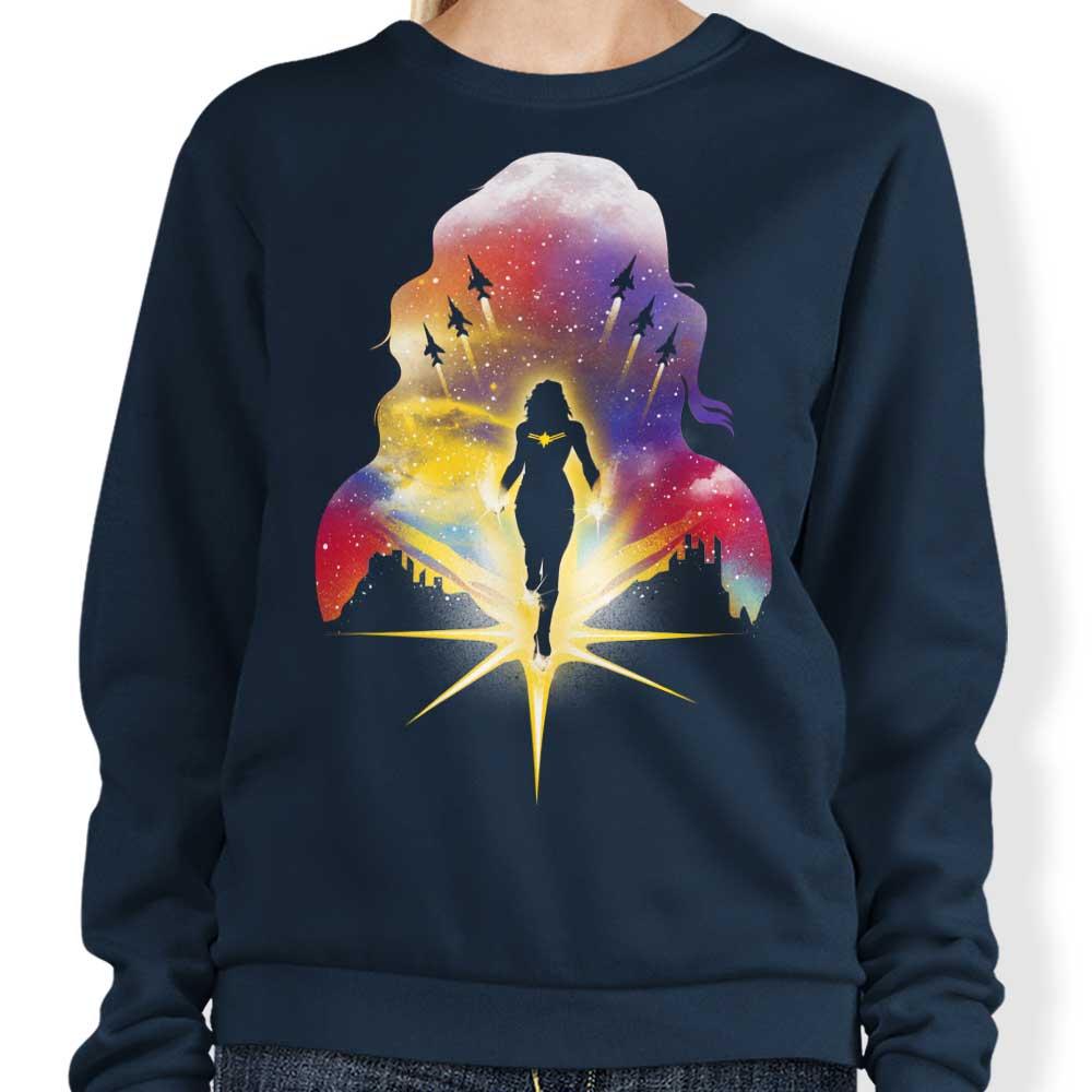Higher, Further, Faster Inspirational Crewneck Sweatshirt by Dandingeroz