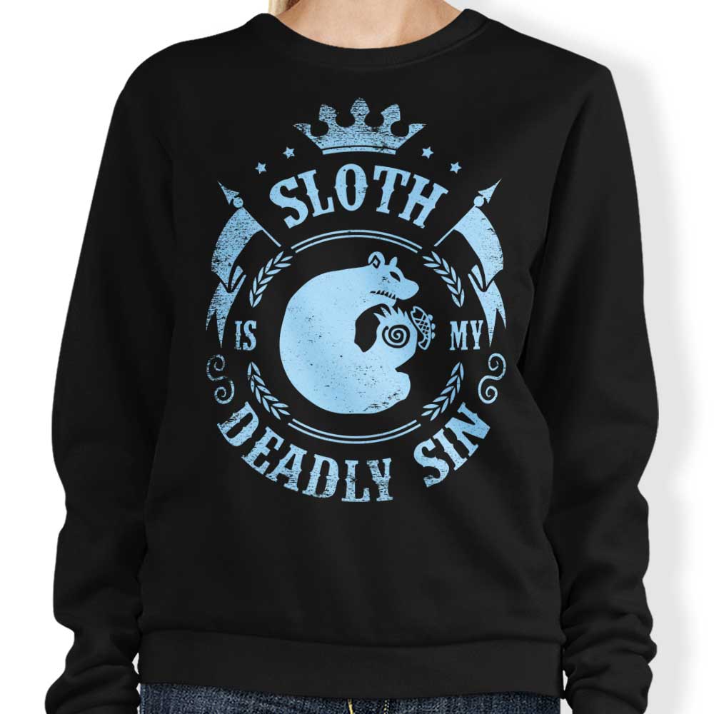 Typhoonic Art's 'Sloth is My Sin' Crewneck Sweatshirt - A Comfortable and Stylish Garment