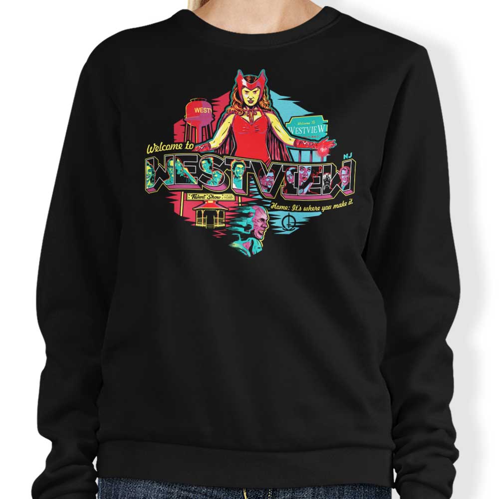 Welcome to Westview - Comfortable Crewneck Sweatshirt for All Sizes