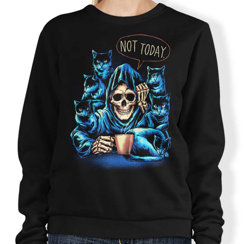Glitchygorilla's 'Not Today' Comfortable Crewneck Sweatshirt in S - 4XL