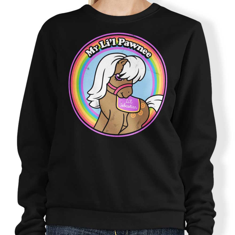 Harebrained's Comfortable 'My Lil Pawnee' Crewneck Sweatshirt in S - 4XL