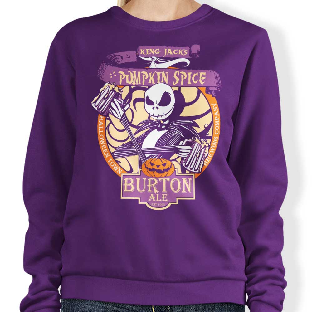 Zac Atkinson's Jack's Pumpkin Spice Crewneck Sweatshirt in S - 4XL Sizes