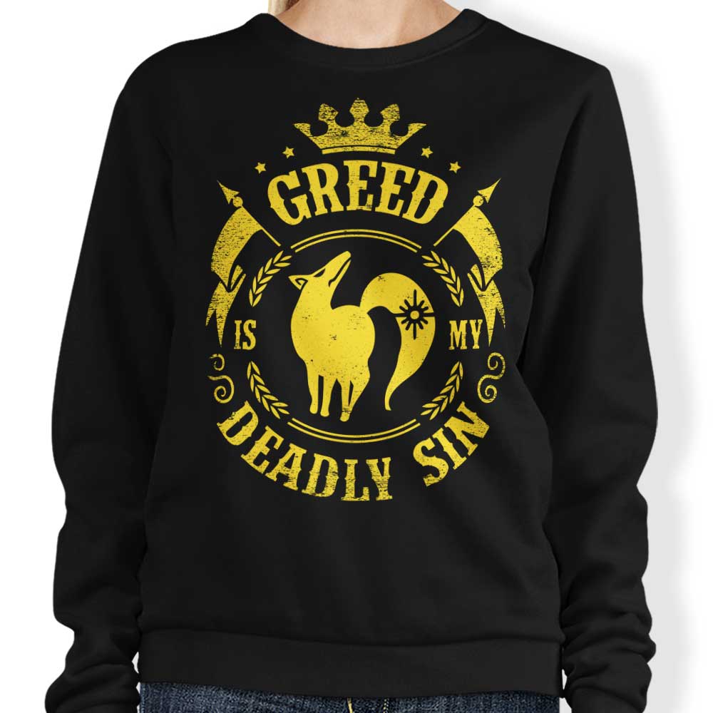 Typhoonic Art Greed is My Sin Crewneck Sweatshirt - Comfortable and Durable Apparel