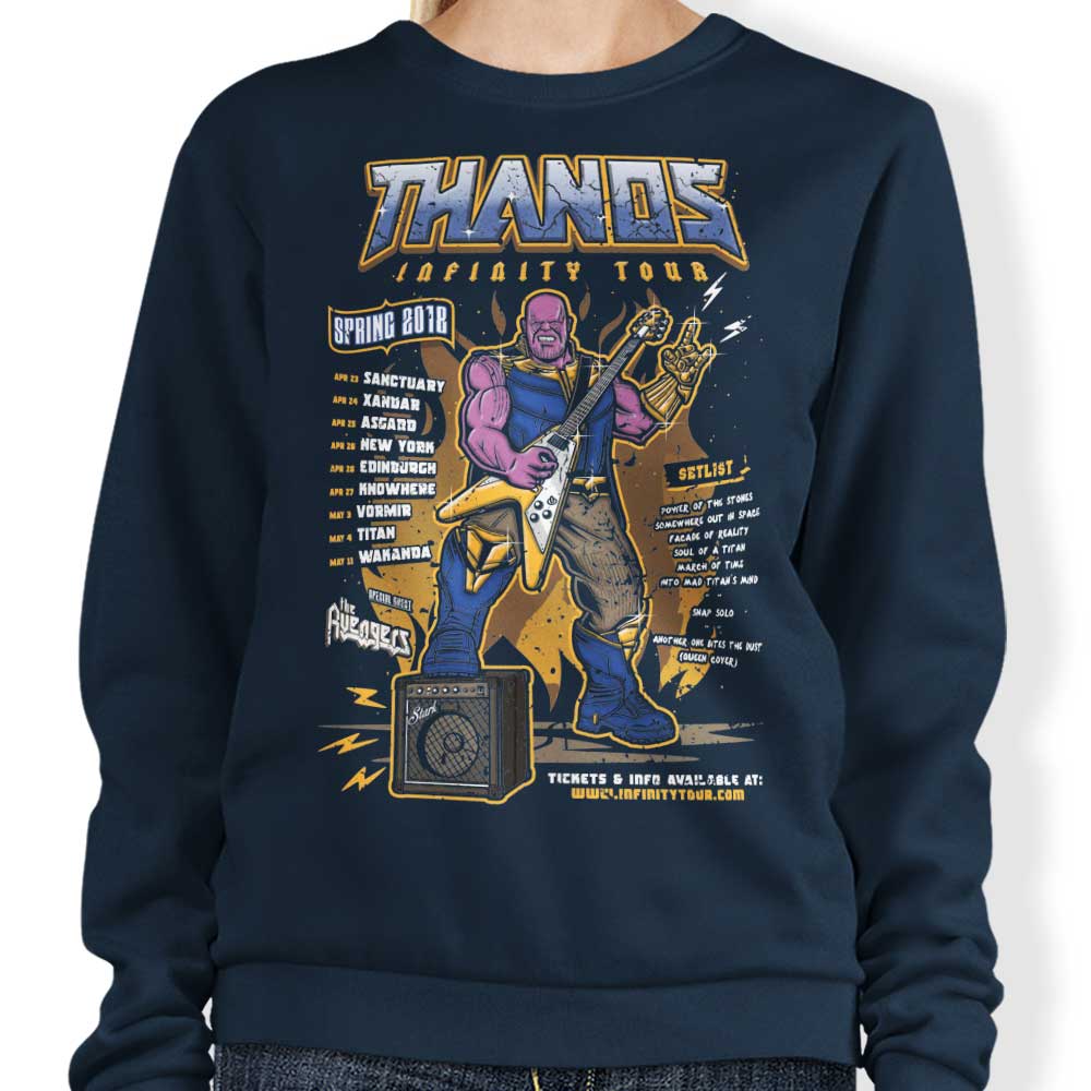Olipop's Infinity Tour Comfortable Crewneck Sweatshirt in S - 4XL