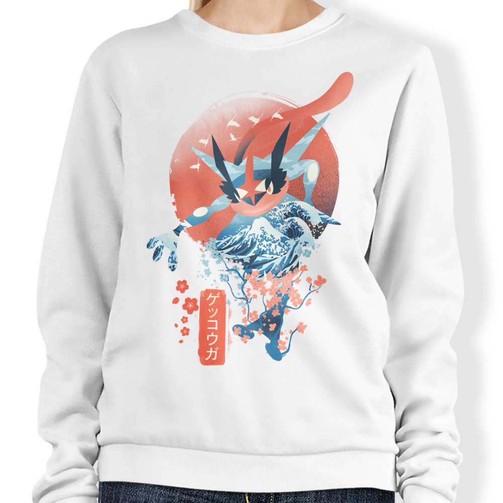 Dandingeroz Ukiyo Water Crewneck Sweatshirt in S - 4XL Sizes