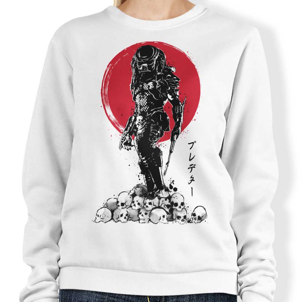 Authentic Yautja Hunter Inspired Crewneck Sweatshirt for Casual Wear