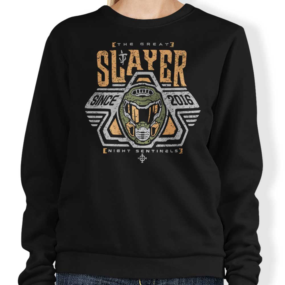 Cosmic Space Slayer Marine Crewneck Sweatshirt for All Sizes