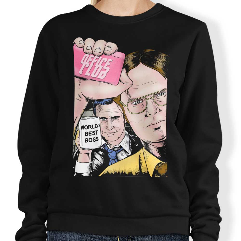MarianoSan Office Club Comfortable Crewneck Sweatshirt in S - 4XL Sizes