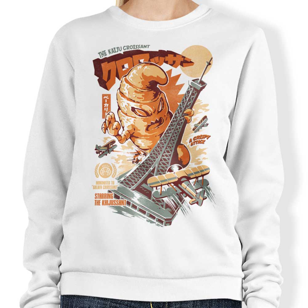 The Kaiju Croissant Crewneck Sweatshirt for Men and Women