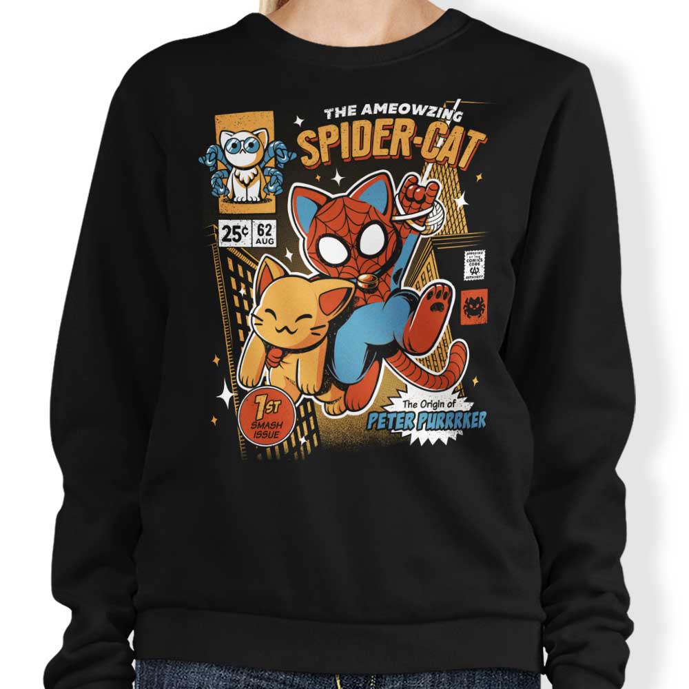 Cool Spider Cat-themed Sweatshirt for Fashion Lovers