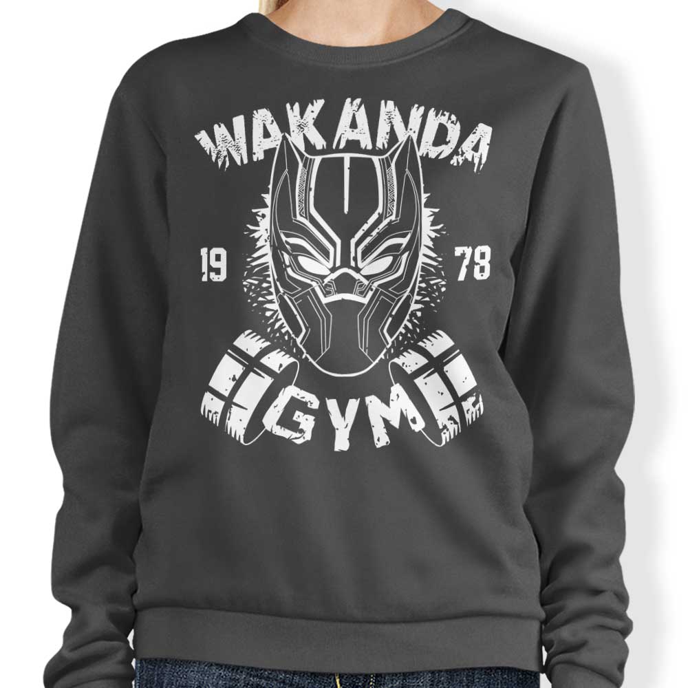 Soulkr's Wakanda Gym Crewneck Sweatshirt for Workout Enthusiasts