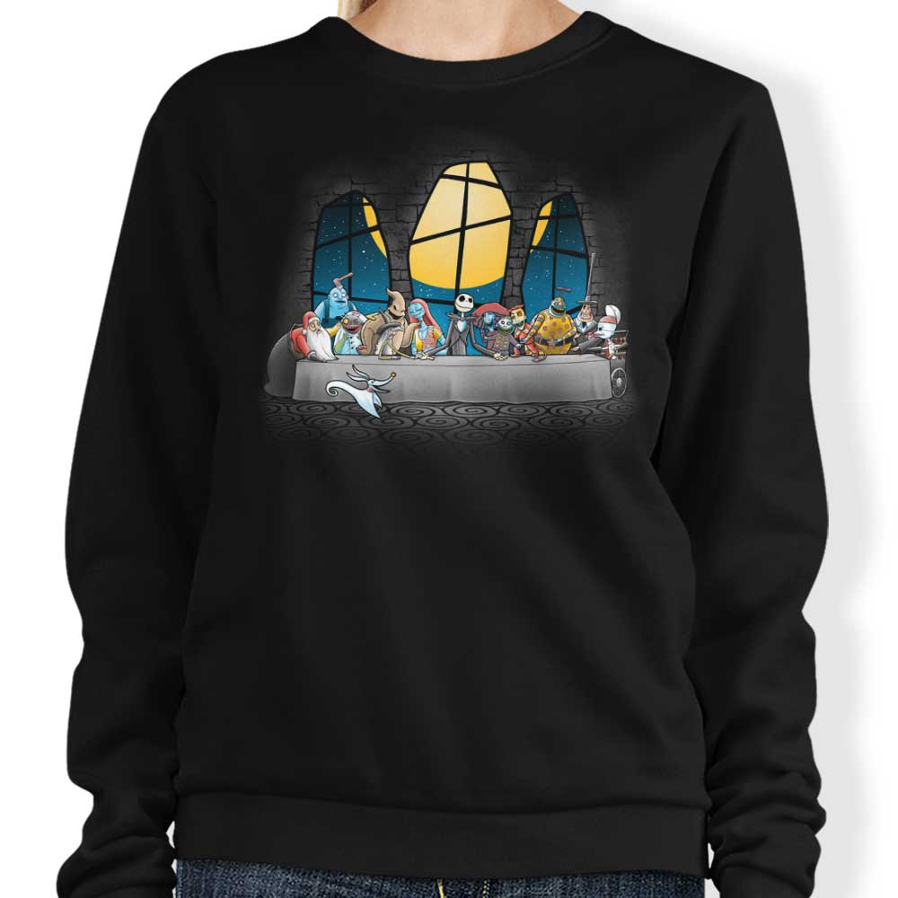Christmas Eve Dinner Themed Crewneck Sweatshirt for Casual Wear