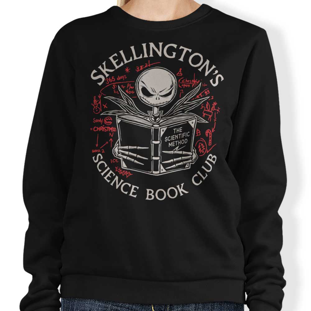DeepFriedArt's Science Book Club Crewneck Sweatshirt in S - 4XL Sizes