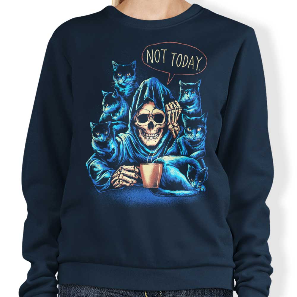 Glitchygorilla's 'Not Today' Comfortable Crewneck Sweatshirt in S - 4XL