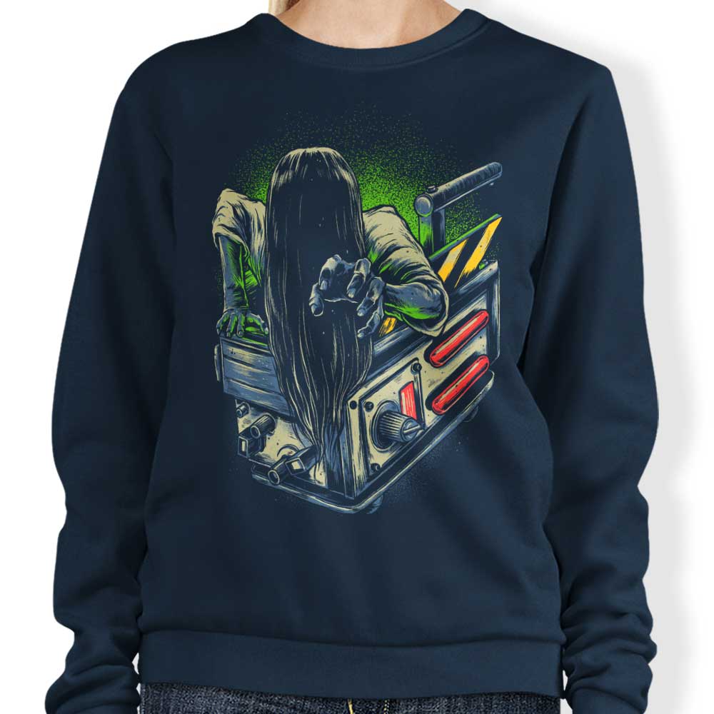 Glitchygorilla's Trapped Ghost Comfortable Crewneck Sweatshirt