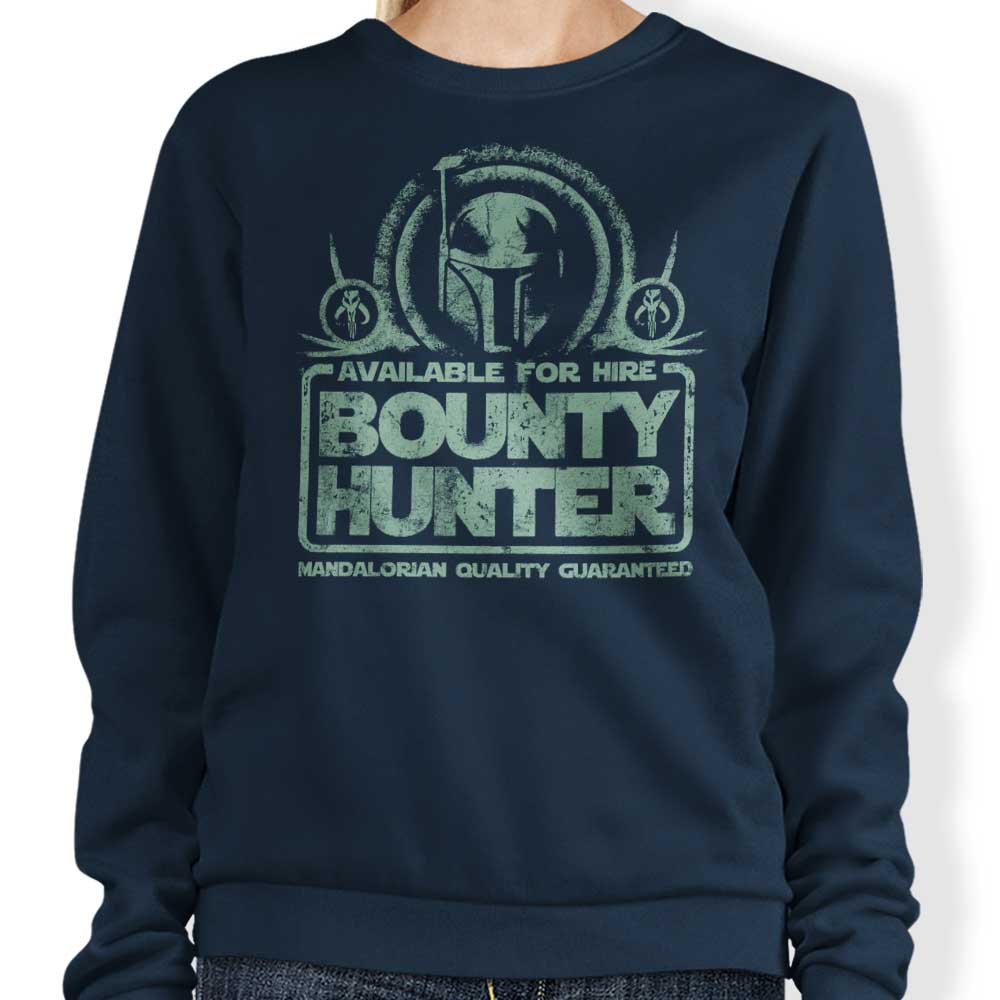 FanFreak's Bounty Hunter for Hire Crewneck Sweatshirt - Ideal for Fans