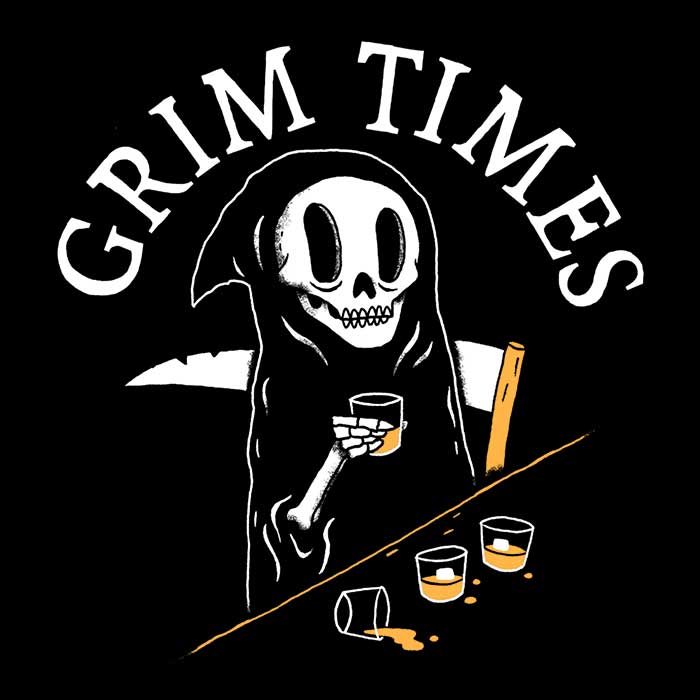 DinoMike's Grim Times Crewneck Sweatshirt for All Sizes