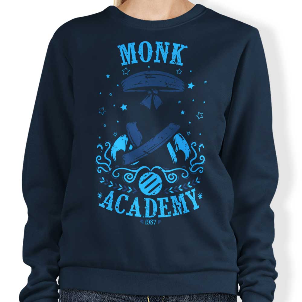 Soulkr's Monk Academy Crewneck Sweatshirt for All Sizes