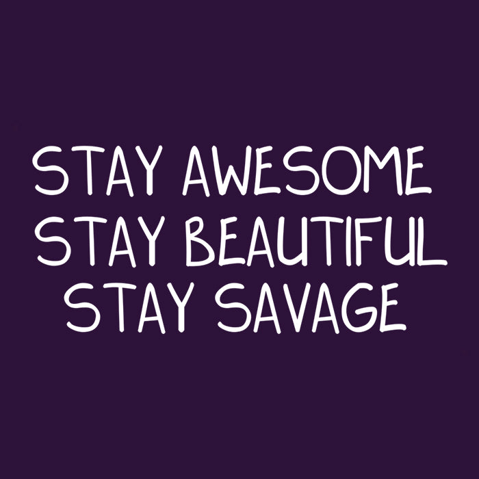 MissClick's Stylish Alt Stay Savage Crewneck Sweatshirt in S - 4XL