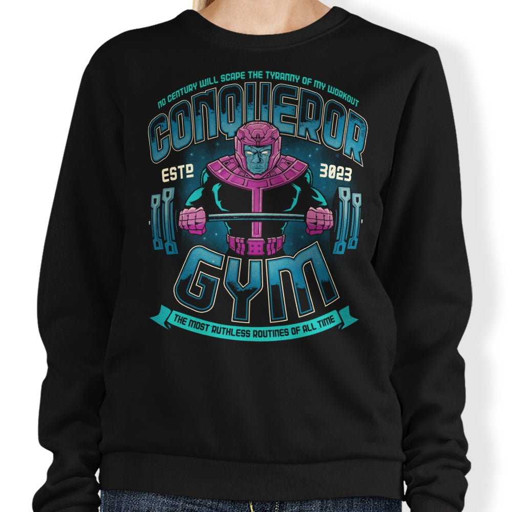 Teesgeex's High - Quality Conqueror Gym Sweatshirt for Fitness Enthusiasts