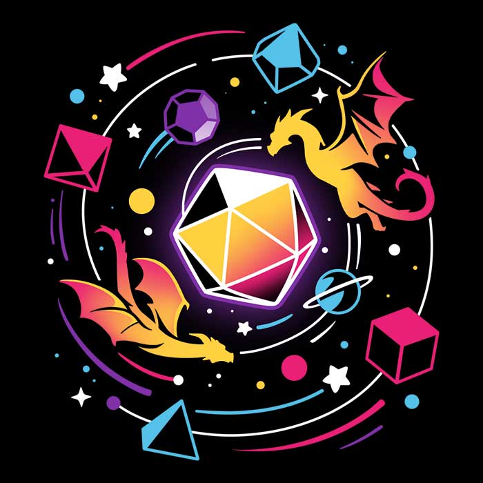 Dragon Dice Solar System-themed Men's and Women's Sweatshirt