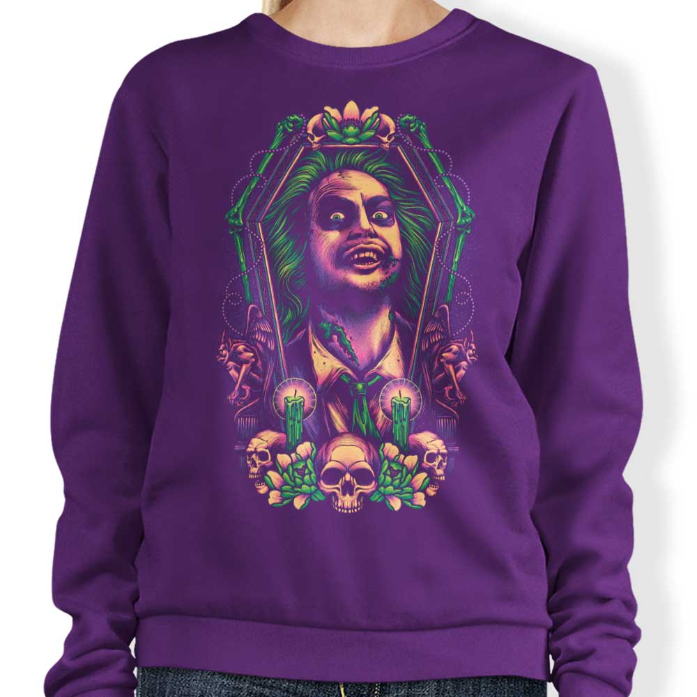 Glitchygorilla's Framed Bio - Exorcist Comfortable Crewneck Sweatshirt