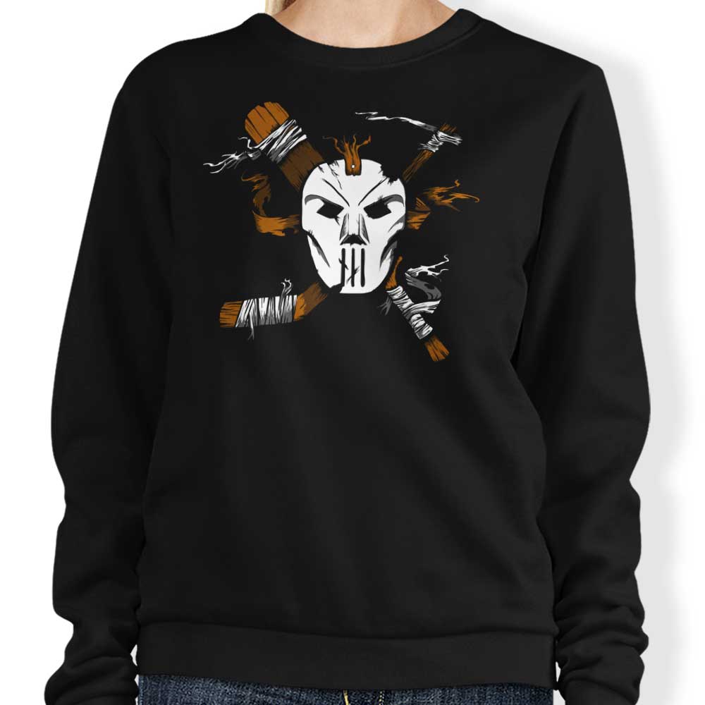 TwistMedia's Masked Chaos Crewneck Sweatshirt for All Sizes