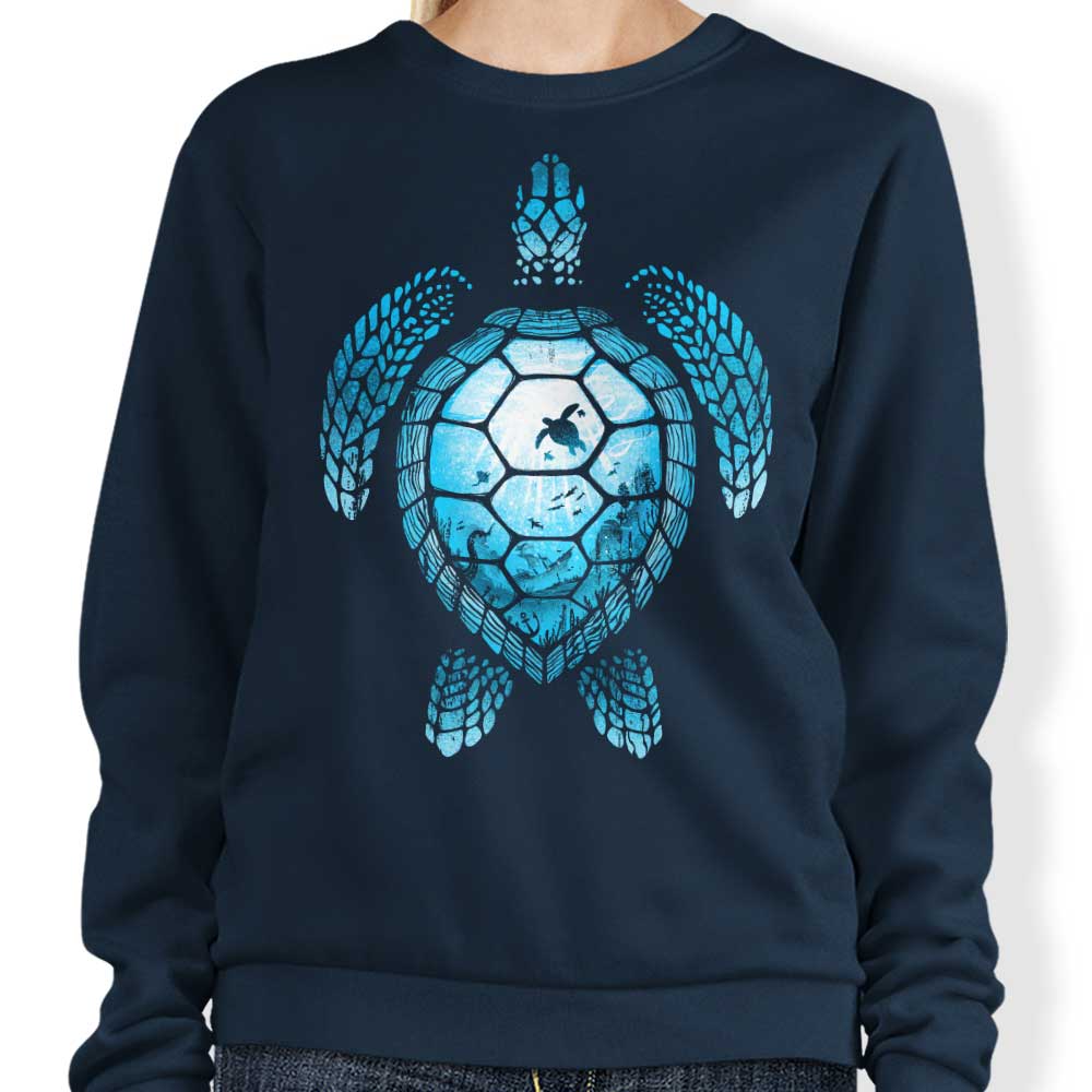 Alemaglia's Comfortable Turtle Silhouette Crewneck Sweatshirt
