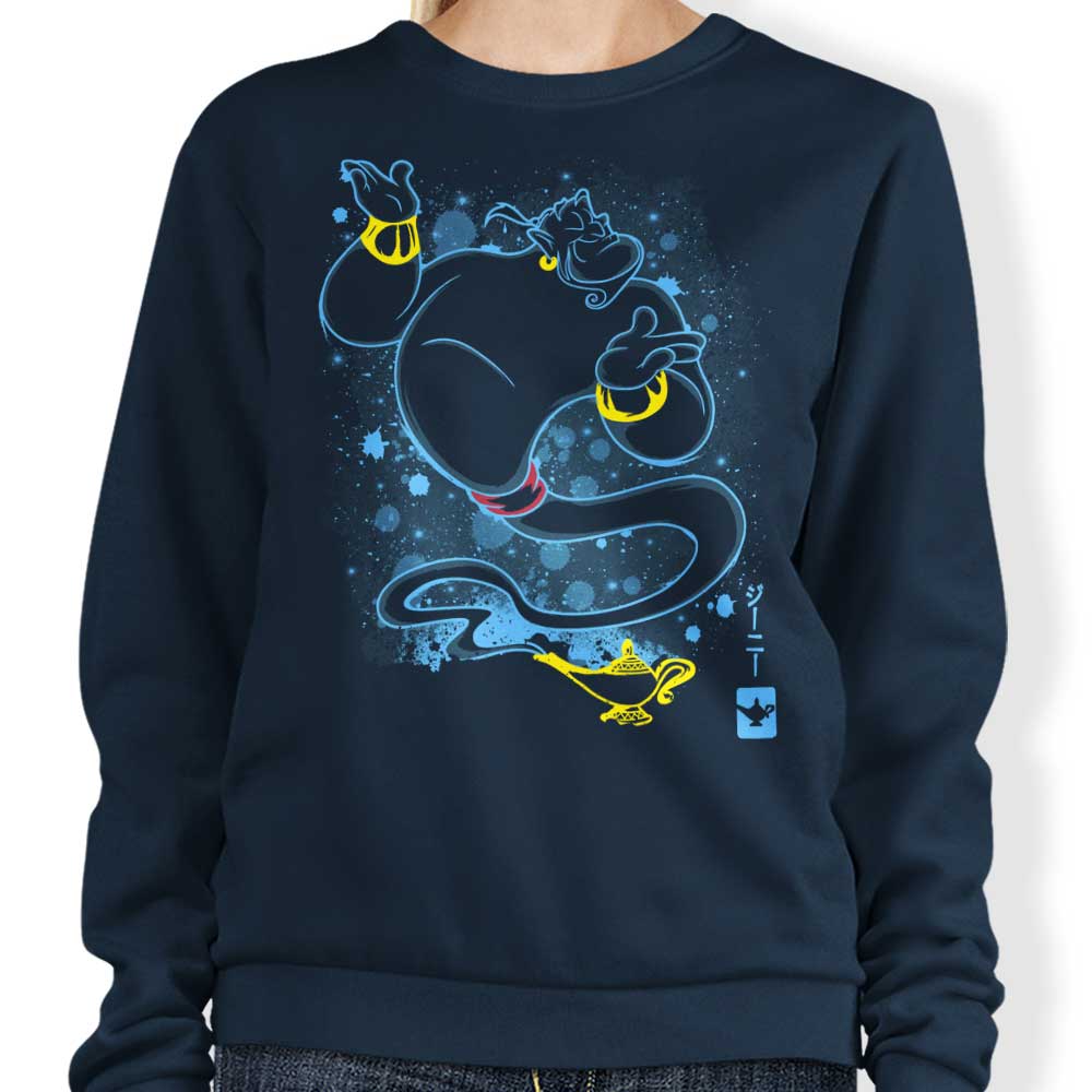 Soulkr's Comfortable The Genie Crewneck Sweatshirt in S - 4XL Sizes