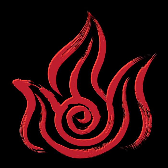 Fire-themed Crewneck Sweatshirt by Dr. Monekers