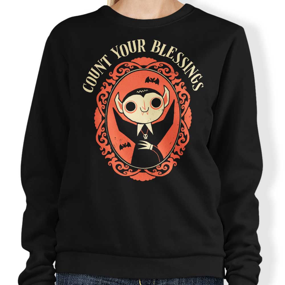 Blessings Count Crewneck Sweatshirt - A Comfortable Apparel from DinoMike