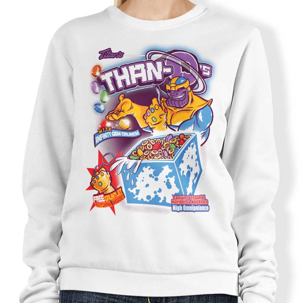 Poopsmoothie Than-O's Comfortable Crewneck Sweatshirt Sizes from S to 4XL